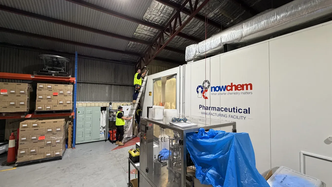 An Armitage Security technician installing an alarm system at a Shoalhaven site